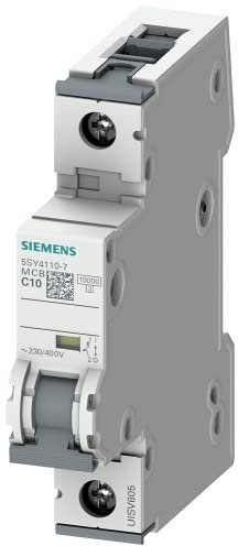Siemens 5SY41107 Leitungsschutzschalter 10kA C10 1P in 1TE 230/400V, MCB, Sicherungsautomat