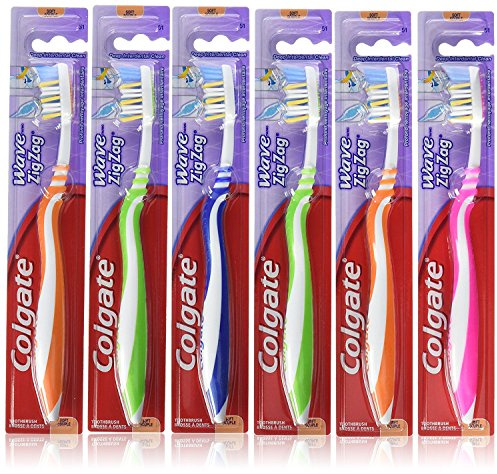 Colgate Zig Zag Deep Clean Toothbrush, Soft - 6 Pack