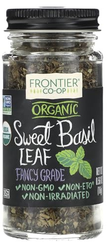 Frontier Organic Sweet Basil Spice - Leaf Flakes - 0.56 Ounces