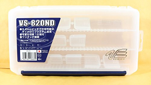 Meiho Versus Tackle Box VS 820 ND 233 x 127 x 34 mm Clear (6839)