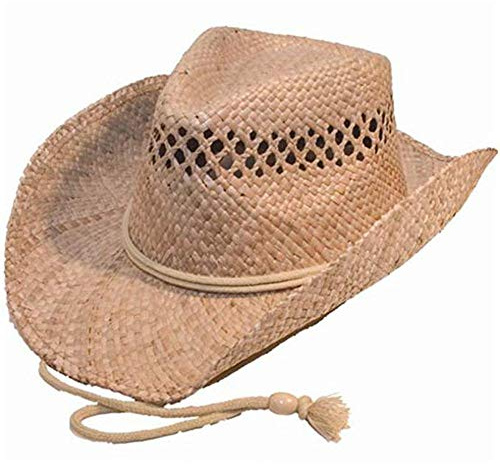 Quality Natural Straw Cowboy Hat (one Size Shapeable)