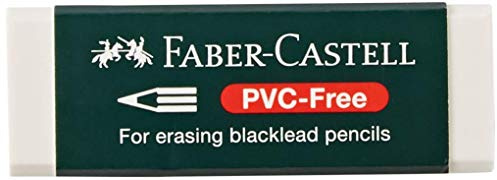 Faber-Castell Miscellaneous 7081 N Eraser, White, Rubber, Rectangular, Artist, Art Supplies, Drawing