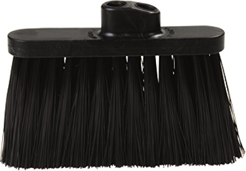 SPARTA 3685403 Flo-Pac Duo Sweep Stiff Filament Light Industrial Broom Head, Polypropylene Bristles, 11 Trim x 11 Width Bristle, 7 Overall Length, Black