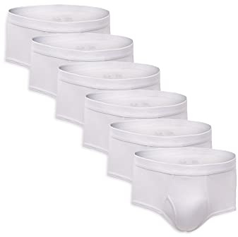 Fruit of the Loom Men's Premium Brief (6 Pack), White, Small
