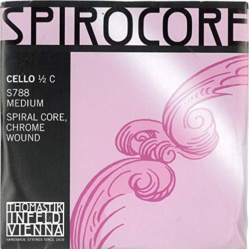 Thomastik-Infeld S788 Spirocore Cello Strings, Single C String, 1/2 Size, Steel Core Chrome Wound