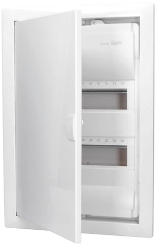 Hager HAGVH24NC HWD Petit Distributeur HWD 2 rangées 24 Te avec Porte en Rws RAL9010