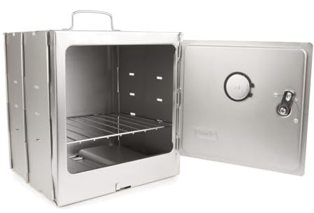 Coleman Portable Camping Oven with Built-In Thermometer & Adjustable Rack, Folds Flat for Easy Storage, Sits on Camp Stoves & Fire