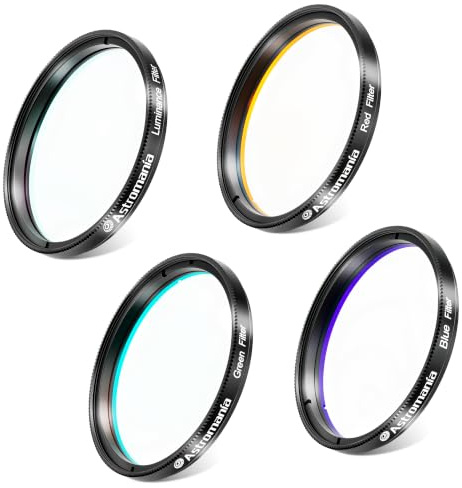 Astromania Telescope Eyepiece Filter Set, LRGB Telescope Filter Set 2 Inch