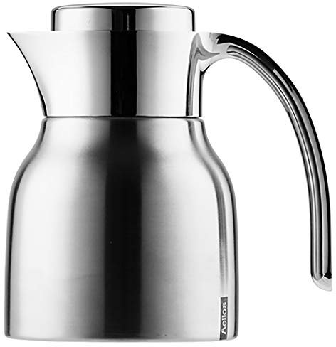 Helios Meeting Edelstahl-Isolierkanne, matt, 0,6 Liter