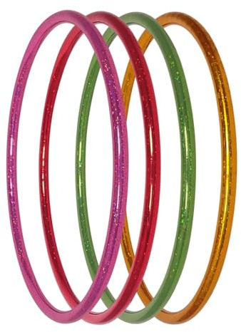 Hoopomania Kinder Hula Hoop Reifen mit Sternen Muster, Ø80cm, Pink