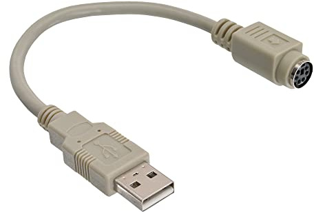 Intos USB Adapterkabel USB-PS/2 USB-A/Stecker - mDIN6/Buchse 0.20 m