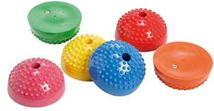 Multiactive Stone 6er Set / 6 x Halbkugeln mit noppiger Oberfläche von Gymnic / Durchmesser: 16 cm / Höhe: 8 cm