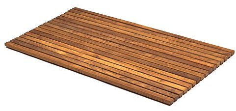 AsinoX TEK4H8120 - Tarima de ducha y baño flexible, madera de teca