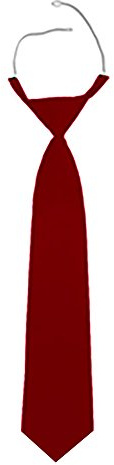 Krawatte / Sicherheits-Krawatte / Security-Krawatte - mit Gummizug - Farbe rot, elegantes Satin-Finish
