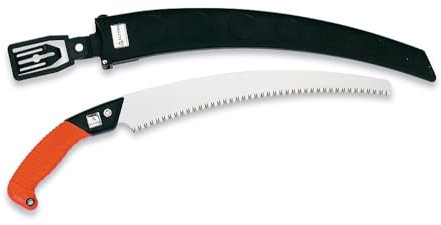 Serrucho de Poda Sawing 29604 - Empuñadura de Aluminio Engomado - Dentado Japonés - Sierra de Mano para Madera con Hoja Curva - Ideal para Uso Forestal - Incluye Funda - Altuna