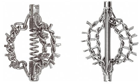 KS Tools 900.2278 Raschiatore a Catena con Catene ad Arpione, 2 Catene, Spirali 22 mm