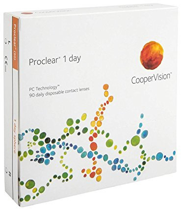 Proclear 1 day, Tageslinsen weich, 90 Stück / BC 8.7 mm / DIA 14.2 / 8.00 Dioptrien