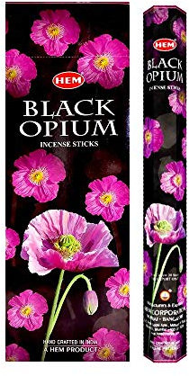 BLACK OPIUM von HEM BIG PACK 6 x 20 Räucherstäbchen
