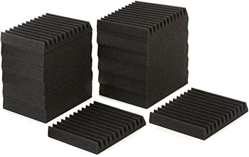 Auralex Acoustics Studiofoam Wedgies Acoustic Absorption Foam, 2 x 12 x 12, 24-Panels, Charcoal (WEDGIE-24)