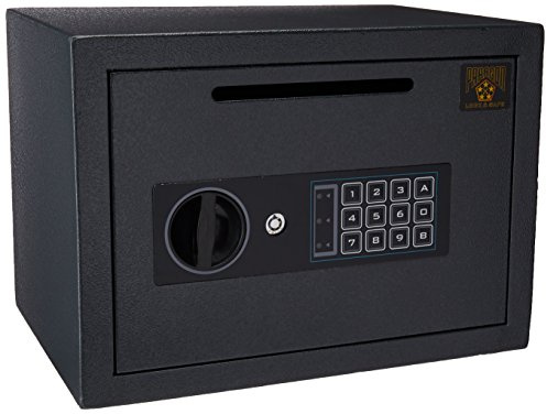 Drop Safe - Digital Compact Steel Money Security Box with Keypad - Deposit Cash Easily – For Home or Business by Paragon Safe - Black, .54 Cubic Feet