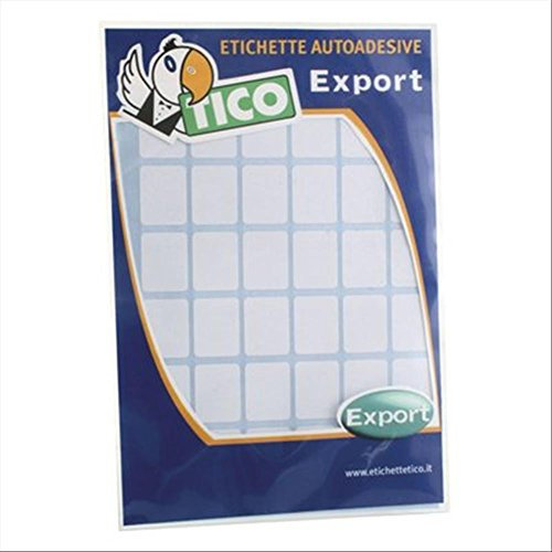 TICO 947905 10 Blatt Klebeetikette, weiß