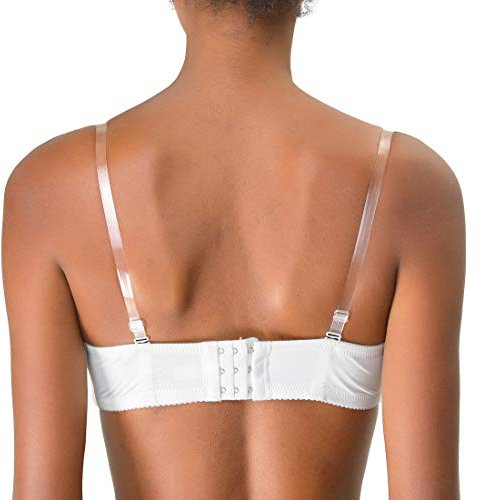 Allegra K sourcing Map, 1 Paio di Spalline Trasparenti per Reggiseno, Antiscivolo, di Ricambio, Invisibili, Trasparenti, Trasparente, Width: 1.0cm/ 3/8-3 Pairs