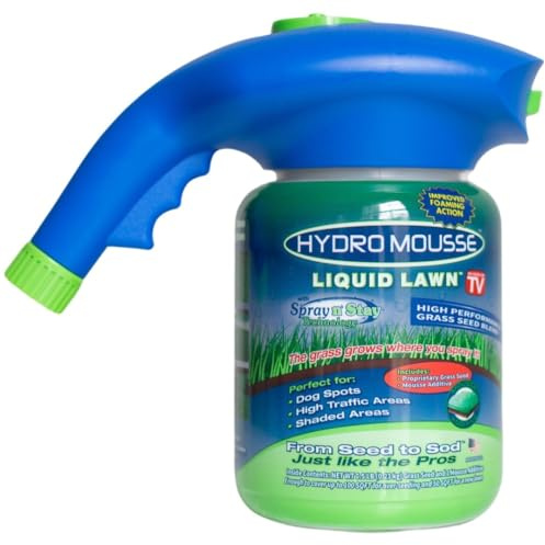 Hydro Mousse Liquid Lawn Kit with Spray n' Stay Technology (High Performance Grass Blend)