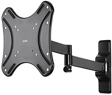 Hama Premium Full Motion TV wall bracket (tiltable, swivelling, for televisions from 19 to 48 inches, VESA up to 200x200, max. 25 kg), 2 arms, black