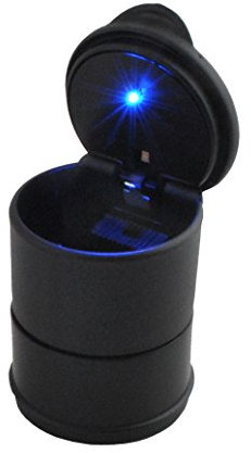 Auto Aschenbecher LED Blaue Beleuchtung Windsicher Dekorativ Universal Tragbar 1134