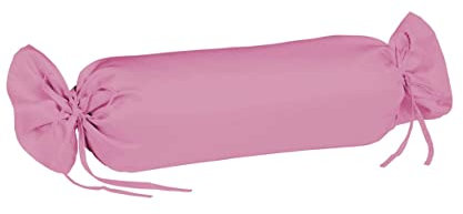 Fleuresse Colours Nackenrollenbezug, Mako Satin, rosa, 15 x 40 cm