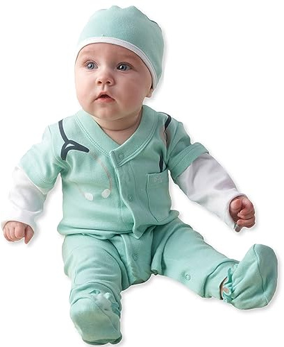 Baby Aspen, Baby Layette Outfit, tema nyfödd halloweenkostym, 0-6 månader