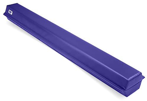 We Sell Mats 9 ft Folding Foam Balance Beam Bar, Portable Gymnastics Equipment for Gymnast, Children or Cheerleaders, Purple