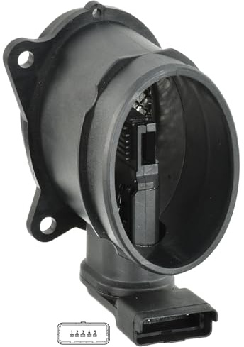DELPHI Débitmètre d'air Nombre de contacts enfichables: 4 12V avec boîtier AF10075-12B1 Compatible avec PEUGEOT 206 3/5 portes 2A/C 207 3/5 portes WA, WC, MINI 3/5 portes R56, FORD