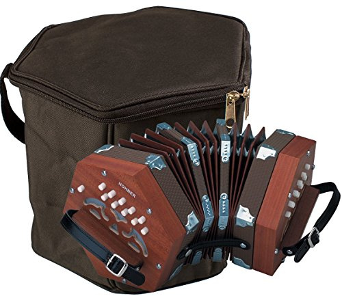 Hohner Accordions Hohner, 49 D40 Concertina, with Gig Bag 20 Key