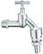 Cornat Auslaufhahn - 1/2 Zoll AG - Inkl. Tülle - Zum Anschluss von Wasch- & Spülmaschine - Mit Rückflussverhinderer & Rohrbelüfter - Aus Messing matt verchromt / Wasserhahn / Absperrhahn / TEC301101