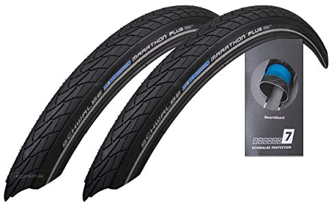 2X Schwalbe Marathon Plus 47-507 Drahtreifen SmartGuard 24x1.75 Fahrradreifen