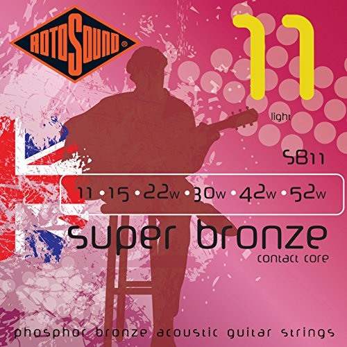 Rotosound strängar för akustisk gitarr SUPER BRONZE 6-str. SB11