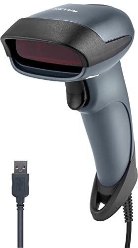 NETUM Handscanner Kabelgebunden Laser-Barcodescanner 32-bit Decoder 1D with USB Kabel NT-M1
