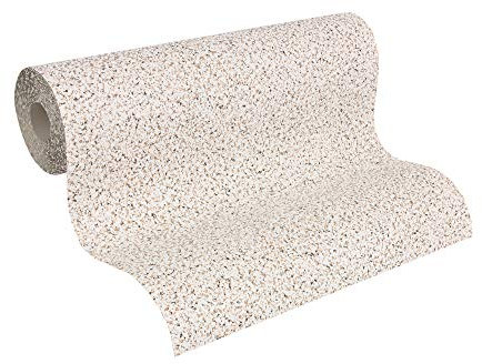 A.S. Création Strukturprofiltapete Dekora Natur, Mustertapete/braun/weiß/mehrfarbig, 156310