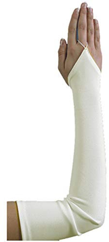 YES Fingerlose Brauthandschuhe Handschuhe Hochzeit, A1 20cm, ivory