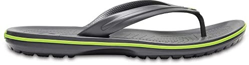 Crocs Unisex Erwachsene Crocband Flip Flip, Graphite/Volt Green, 41/42 EU