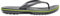 Crocs Unisexe Adulte Crocband Flip Tongs, Graphite/Volt Green, 41/42 EU
