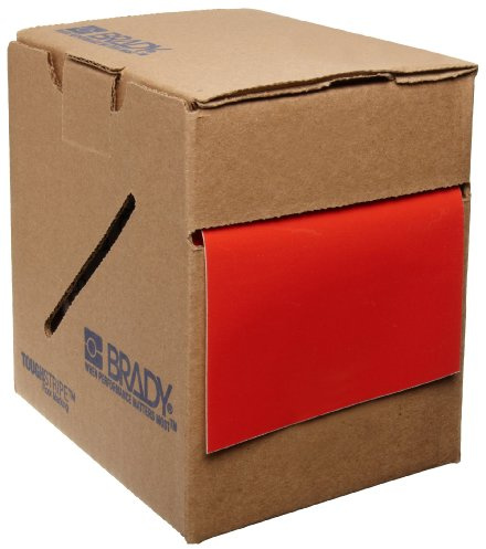 Toughstripe Solid Color Ribbon, 101.60mm x 30.48m, Red