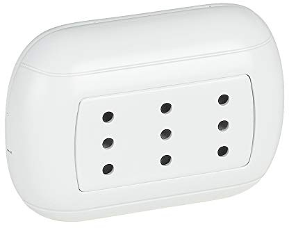 BTicino SP93B kit oval - presa triplex 2P+T 10A bianca