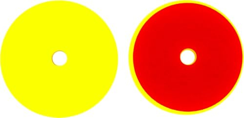 ALCLEAR 50145M Polierpad Auto Polierschwämme, MEDIUM für RUPES Poliermaschine, Durchmesser : 145/128x25 mm, gelb, 2er Set, Polierpad, Polierschaum