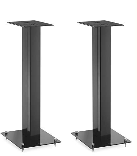 Triangle - Speaker Stands S02 for Home Theater & HiFi Bookshelf Speakers - Height 596 mm - Universal Compatibility Stands - Black (Pair)
