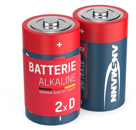 ANSMANN Red 1514-0000 Lr20 Mono D 2X Alcaline Batteria Alcaline