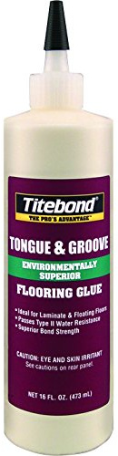 Titebond 2104 Tongue and Groove Glue Bottle, 16 oz, White