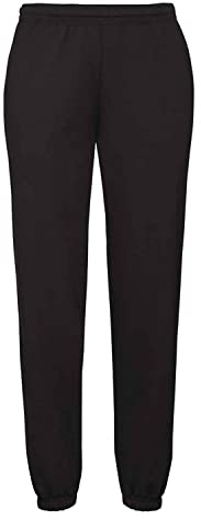 Fruit of the Loom Pantalon de jogging classique à élastiques au niveau des chevilles - Noir - X-Large