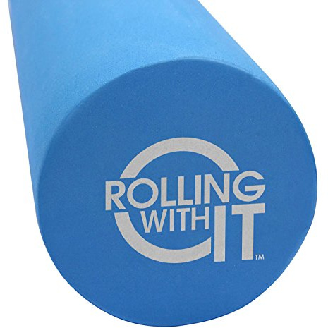 Rolling With It Foam Roller with High Density for Physical Therapy, Muscle Roller for Exercise and Muscle Recovery, Eco-Friendly Back Roller, Firm and Smooth Surface Massage Roller, Size: 18 inches